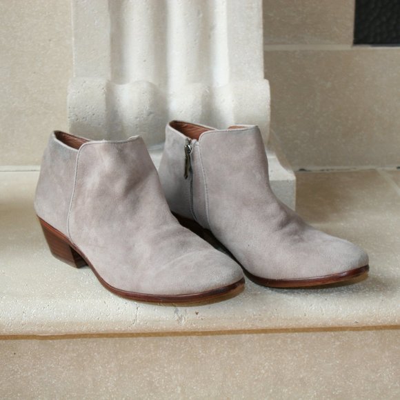 Sam Edelman - Gray Suede Women's Petty Ankle Boot , Size 9 M - Picture 1 of 13